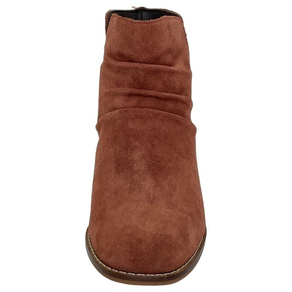 Cole Haan Alayna Mahogany Suede Leather Womens Ankle Boots Size 5M - Picture 4 of 12